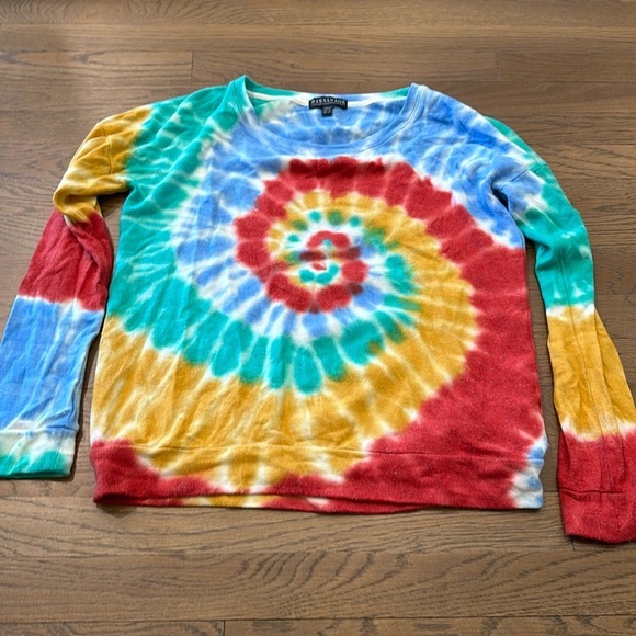P.J. Salvage Women’s Rainbow Tie Dye Long Sleeve - Size XS - Picture 1 of 4